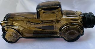 Vintage Avon Glass Sterling Six Car Men Aftershave Cologne Bottle Empty No Box