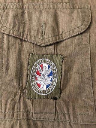 1930s - 40s Boy Scout Shirt w/Eagle scout type 2 Patch & Washington DC TRS Patch 2