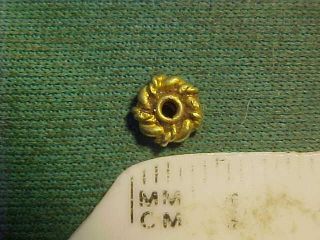 Roman Solid Gold Bead Circa 2nd - 4th Century Ad.