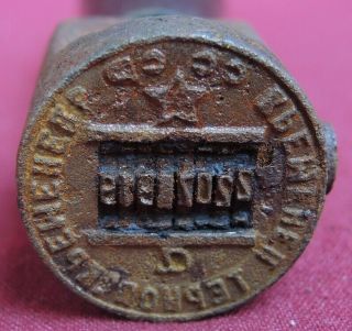 Old USSR post office hand stamp Russian Soviet Stamp for Mail CCCP METAL SEAL 3