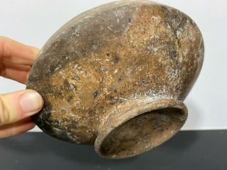 Pre - Columbian Primitive Clay Art Pottery Bowl Water Vessel Vase
