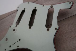 1962 Fender Stratocaster Celluloid Green Pickguard Usa Vintage 60 61 Strat