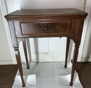 Vintage Singer Sewing Machine Cabinet Table With Drawer