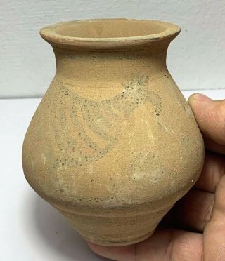 Huge - Scarce - Intact Indus Valley Terracotta Pot 1900 - 1000 Bc 96mm
