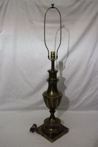 Large Vintage Stiffel Brass Table Lamp Mid Century Neoclassical Trophy Urn 38 "