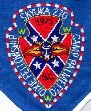 OA 1975 Dixie Fellowship Patch and Neckerchief Set Skyuka Lodge 270 [ZIG149] 2