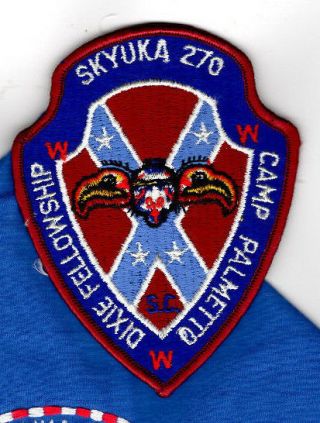 OA 1975 Dixie Fellowship Patch and Neckerchief Set Skyuka Lodge 270 [ZIG149] 3
