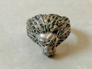 Very Rare Ancient Viking Ring Silver Color Museum Quality Artifact Stunning