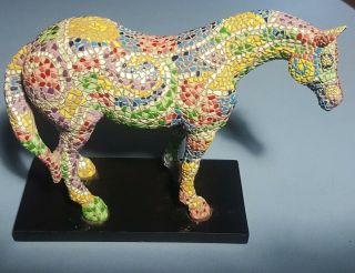 Retired 1st Edition The Trail Of Painted Ponies 2003 Caballo Brillante Mosaic