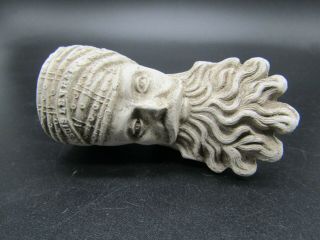 Antique Clay Pipe Bowl Of An Indian Sikh,  Made In Paris,  19th Century