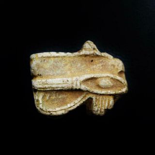 Rare Antique Egyptian Faience Eye Of Horus Amulet Figurine
