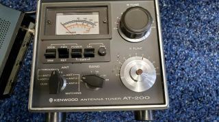 Vintage Kenwood At - 200 Antenna Tuner For Hf Ham Radio