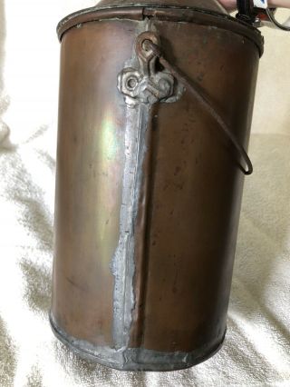 Vintage Copper Moonshine Still Whiskey Copper Jug Gallon or More with Spout 3