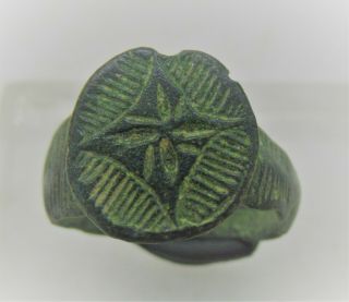 Detector Finds Ancient Byzantine Bronze Seal Ring With Crusaders Star Motif