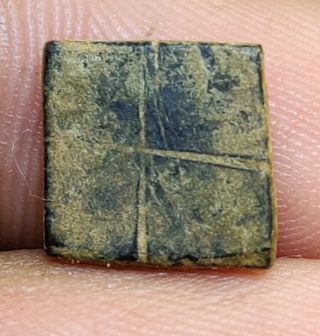 Ancient Roman Or Greek Bronze Gaming Piece 1.  5 Grams