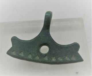 Circa 900 - 1100 Ad Viking Era Norse Bronze Thors Hammer Amulet