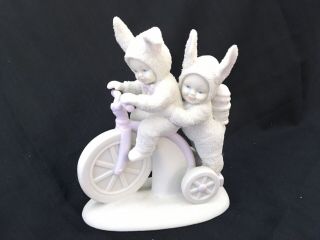 Snow Bunnies On A Tricycle Built For Two 1997 Limited Edition