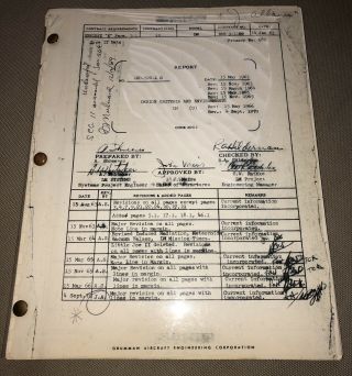 Grumman Lunar Module Employee Document 1970’s