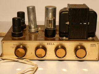 Vintage Bell High Fidelity Amplifier Model 2122 - C Tube Amp