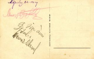 Warner Oland (,) Dr.  Fu Manchu / Charlie Chan Autograph,  Vintage Photo Signed Ver