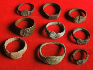 Ancient Bronze Rings Of The Vikings And The Middle Ages