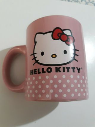 2011 Sanrio Pink Hello Kitty 12 Oz.  Ceramic Coffee Cup / Mug - Nib