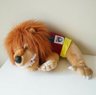 Vintage Fitzroy Brisbane Lions Afl Vfl Mascot Head Plush Large Size
