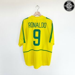 2002/04 Ronaldo 9 Brazil Vintage Nike Home Football Shirt (xl) Inter Milan