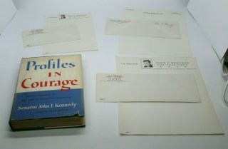 John F Kennedy Profiles In Courage Autographed Signed By Secretary While Senator