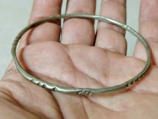 Extremely Rare Ancient Viking Bracelet Silver Color Artifact Very Stunning