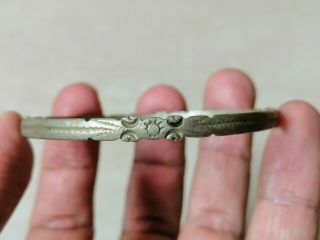 Rare Extremely Ancient Viking Bracelet Silver Color Artifact Quality 2