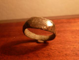 Solid Chunky Ancient Bronze Ring - Roman/saxon/viking - Metal Detecting Find