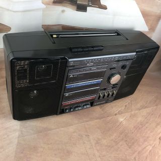 Emerson CTR - 961 Boombox AM/FM Cassette Stereo Ghetto Blaster 1980s - 90s Vintage 3