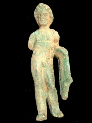 Rare Ancient Roman Bronze Period Statue - 200 - 400 Ad (6)