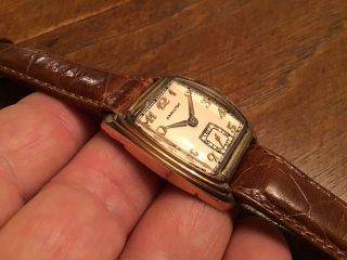 Vtg Hamilton 10k Gold Filled Men’s Wristwatch 987 - A Watch Movement