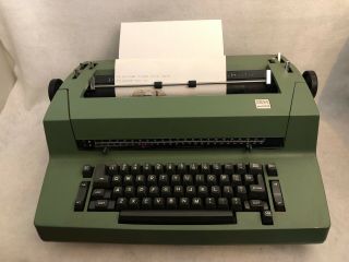 Ibm Selectric Ii Vintage Electric Typewriter (green,  1980) Great Ibm Collectible