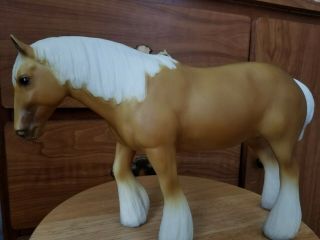 Model Horse Breyer Rare Dark Palomino Shire From Sears Drafter Set 2500 Made