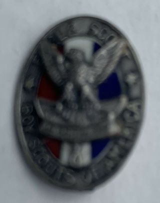 Boy Scout Eagle Scout Sterling Pin “no Bsa On Chest” (2 - 9)