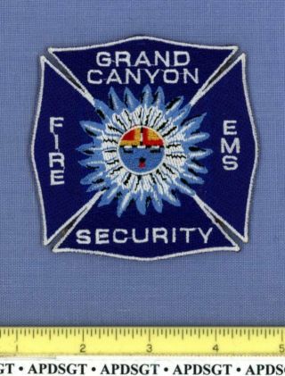 Grand Canyon Navajo Casino Ems Fire Security Arizona Indian Tribal Police Patch