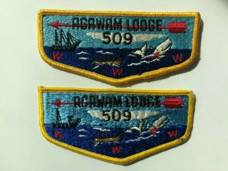 Agawam Lodge 509 Oa S1 & S2a Order Of The Arrow Boy Scouts