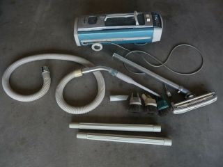 Vtg Electrolux Model 1205 Canister Vacuum W/ Attachments & Hose &