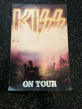 Vintage 1976 Kiss On Tour Concert Book