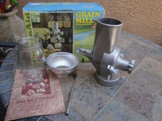 Vintage Kitchenaid Hobart Gm Metal Grain Mill Attachment