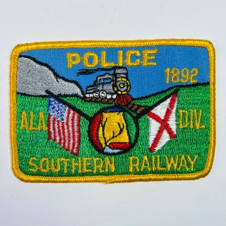Southern Railway Police Alabama Division Railroad Train Patch