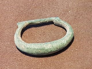 Very rare Roman military bronze strap buckle.  L112e 3