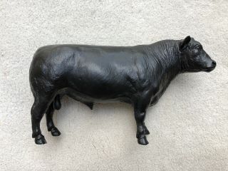 Vintage Breyer Horse 365 Black Angus Bull Cow Animal 1980s