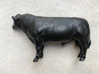 Vintage Breyer Horse 365 Black Angus Bull Cow Animal 1980s 2