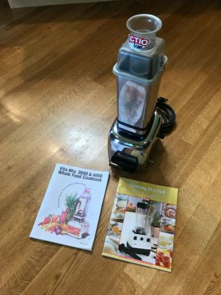 Vintage Vitamix 3600 Blender Mixer W/ Stainless Pitcher,  Action Dome & Manuals