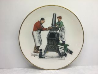 Norman Rockwell Collector Plate - Fall - The Coal Season 