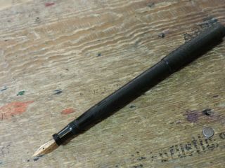 Vintage Black Bchr Jack Knife Safety Parker Lucky Curve 20 1/2 Fountain Pen Usa